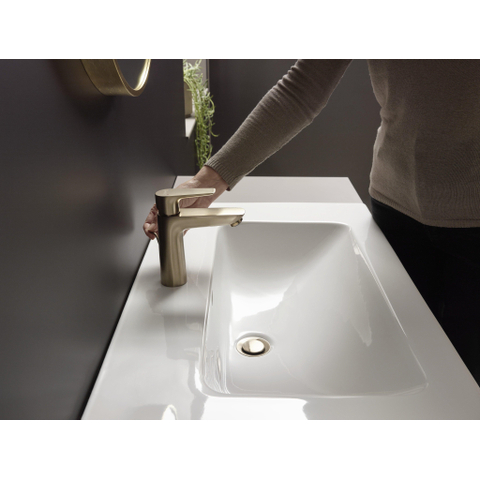 Hansgrohe Talis e 1 greeps wastafelkraan - 110 PopUp - trekwaste - geborsteld brons SW358784