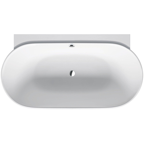 Duravit Luv baignoire demi autoportante 180x95cm blanc mat SW228000