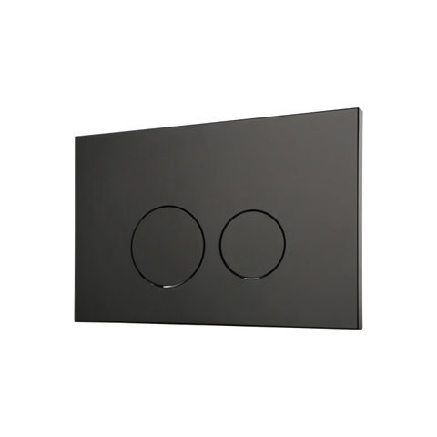 Geberit Bâti-support encastrable - UP320 - plaque de commande QeramiQ metal - DualFlush - boutons ronds - Noir mat SW976089