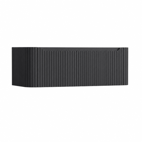 H&R Badmeubelen Juice Wastafelonderkast - 120x45x40cm - afgeronde hoeken - 3D-front - 1 lade - geïntegreerde greep - dark blue SW1259264
