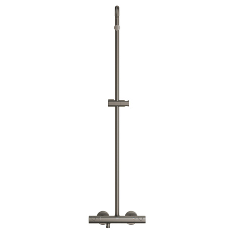 GROHE Vitalio Comfort doucheset - met thermostaat - geborsteld hard graphite (antraciet) SW1590100