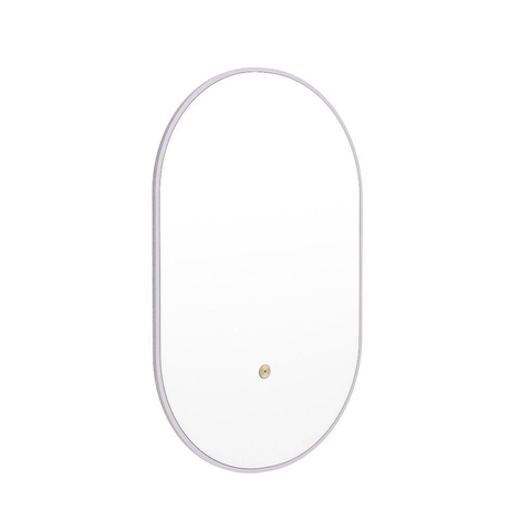Mondiaz GLOW spiegel – ovaal – 45x90 cm – indirecte LED rondom – bewegingssensor – Cale (lichtgrijs) SW1105190