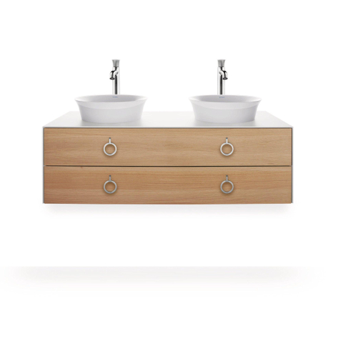Duravit white tulip lavabo de comptoir 43x43cm céramique rond blanc brillant SW640494