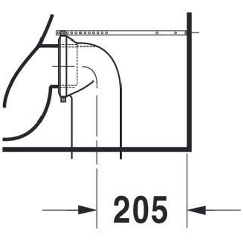 Duravit Starck 3 Duoblokpot - diepspoel PK Big - zonder reservoir - 42x74cm - wit 0290473
