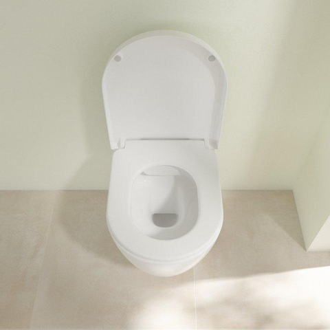 Villeroy & Boch Avento pack wandcloset directflush - diepspoel - met inbouwreservoir bedieningsplaat edelmat CeramicPlus - Stone White (mat wit) SW956271