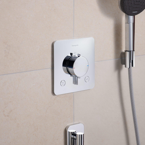 Hansgrohe Ecostat Comfort Q inbouwthermostaat voor 2 functies met geïntegreerde zekerheidscombinatie EN1717 chroom SW1388359