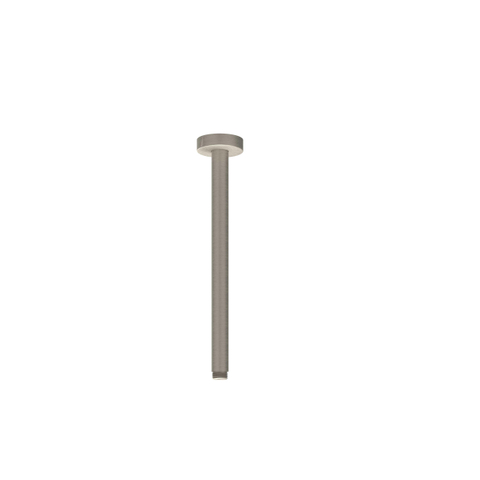 IVY Pact Ensemble de douche pluie - encastré - symmetry - 2 robinets d’arrêt - bras de plafond 30 cm - tête de douche slim 30 cm - barre de douche avec sortie - flexible de douche 150 cm - douchette 3 jets - Nickel brossé PVD SW1036736