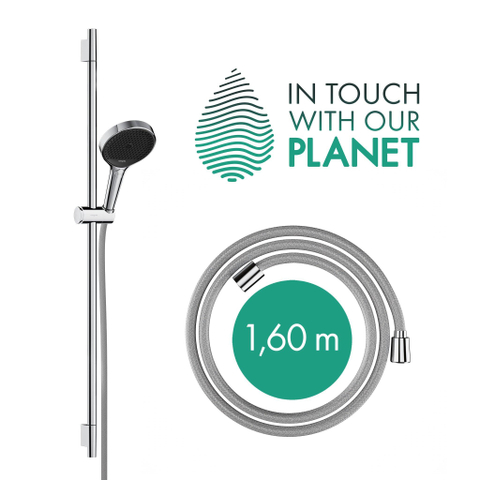 Hansgrohe RainFinity Doucheset - 130 - 3jet - glijstang 90cm - hoogglans chroom SW925809