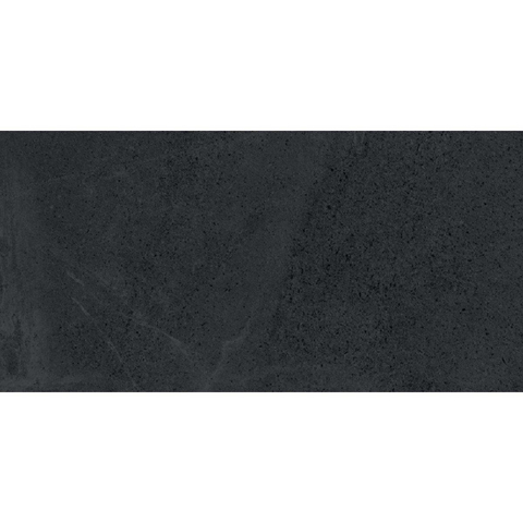 Armonie Ceramiche wand- en vloertegel - 30x60cm - 10mm - Rechthoek - gerectificeerd - Natuursteen look - Zwart mat SW359758