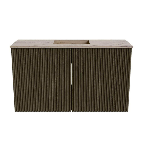 Mondiaz JOYA-DLUX Meuble de salle de bains 70cm - couleur Shadow - Vasque FAYE position Milieu Sans trou de robinet couleur Arena SW1424801