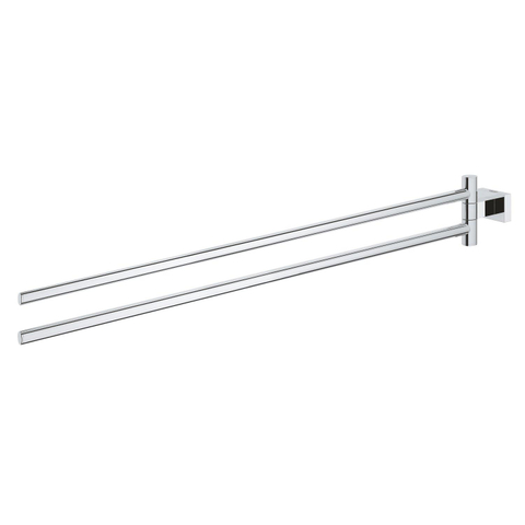 GROHE Essentials Cube Porte-serviettes - 43,9cm - double - pivotant - chromé 0438173