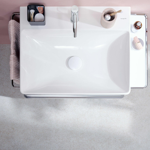Hansgrohe Tecturis s Eengreeps wastafelkraan - 110 met PopUp - trekwaste - hoogglans chroom SW918750
