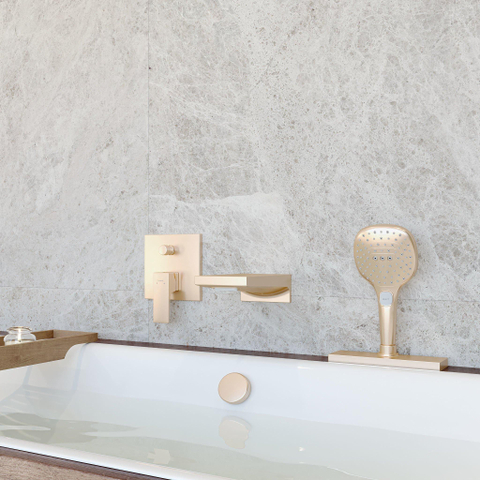 Hansgrohe Raindance Select E handdouche - 12cm - powderrain - ecosmart+ - brushed bronze (brons) SW1382860