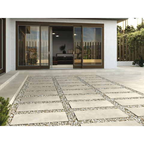 ÉCHANTILLON Terravito Aderno carreau mural et de sol - 60x120cm - 9.5mm - Rectangle - rectifié - effet béton - Beige Mat SW735841