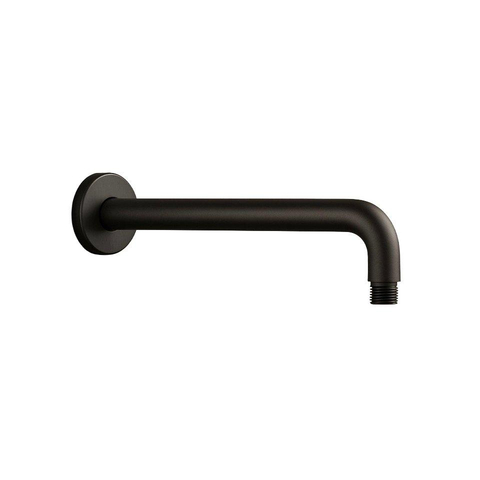 Grohe - Adema Rise regendoucheset – 25 cm hoofddouche – 38 cm gebogen wandarm – vaste douchehouder – hard graphite brushed SW1248542
