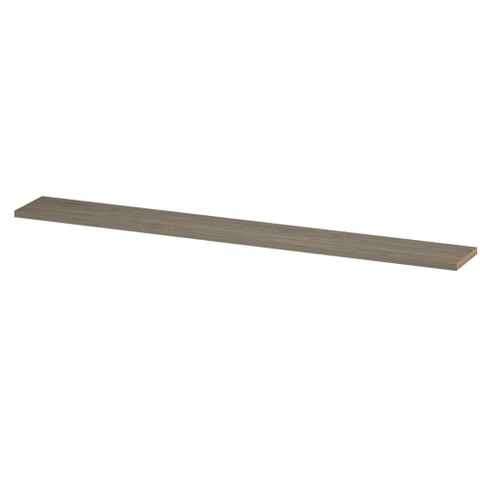 INK 35d étagère murale - 275x35x3.5cm - bord avant chanfreiné - pour niche - MFC chêne grège SW494020
