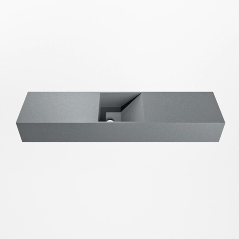 MONDIAZ TYNE lave-mains - 90x23x12cm - vasque centre - sans trou robinet - plata (argent) SW1026166