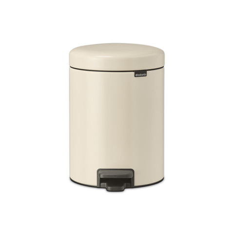 Brabantia NewIcon Poubelle 5 litres avec seau intérieur en plastique Soft Beige SW767527