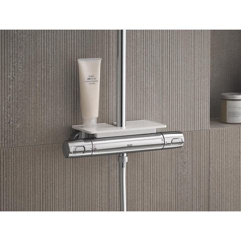 Grohe Vitalio Joy ensemble de douche pluie apparent – thermostatique – douche de tête Ø 31 cm – barre de douche 112 cm – porte-savon – chrome SW568372