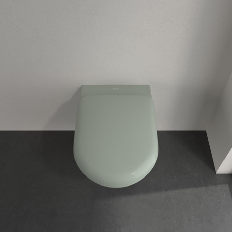 Villeroy & Boch Antao wandcloset - diepspoel - zonder spoelrand - met TwistFlush CeramicPlus - Morning Green (mat groen) SW917881