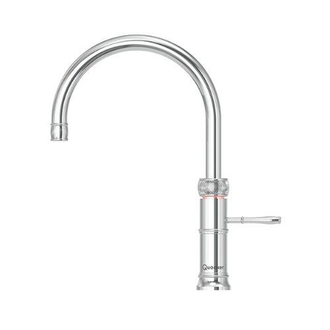 Quooker Classic Fusion Round kokendwaterkraan - draaibare uitloop - Combi reservoir - Warm / kokend water - Chroom SW299641
