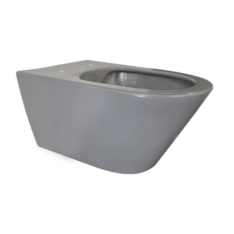 Wiesbaden Stereo hangtoilet – spoelrandloos – diepte 53 cm – mat grijs SW727478