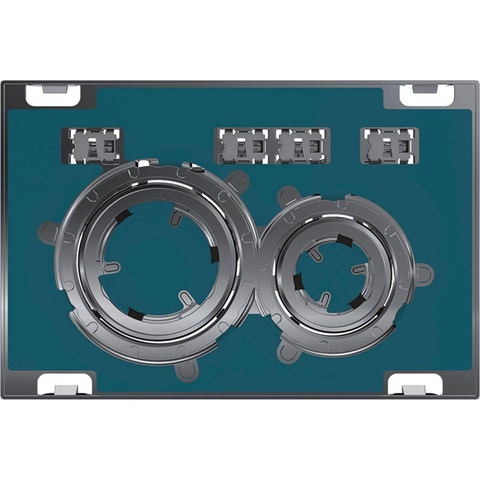 Geberit Sigma50 bedieningsplaat - 2-toets spoeling - rond - chroom/klantspesifiek - overig SW203603