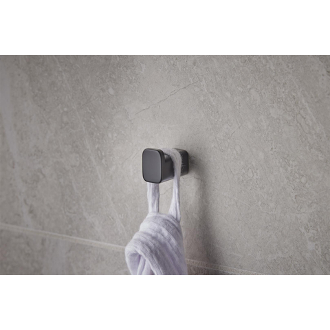 Hansgrohe AddStoris Q handdoekhaak enkel - mat zwart SW651064