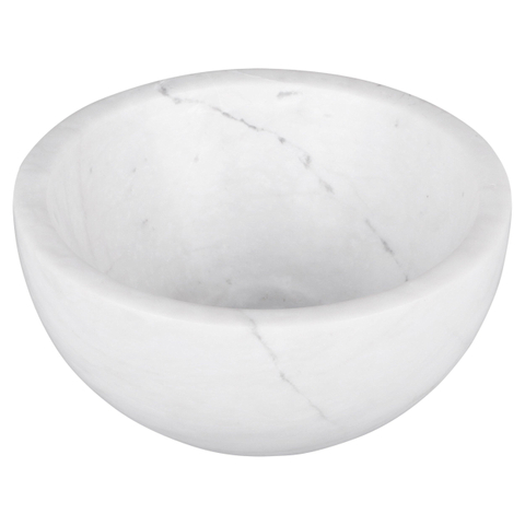 Differnz Boomer Vasque - 20x20x10cm - marbre - rond - blanc SW705347
