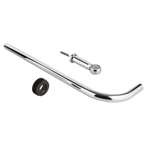 Grohe Spoelpijp - voor wc-drukspoelers - diameter 28mm - 26cm - wandafstand 15-85mm - chroom 0437801