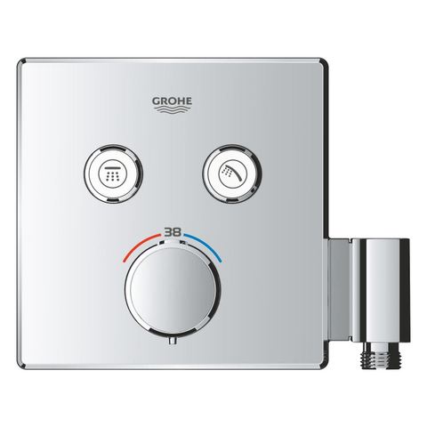Grohe QuickFix Precision SmartControl Inbouw Douchesysteem - Vitalio Rain Mono 310 Cube hoofddouche - chroom SW1120186