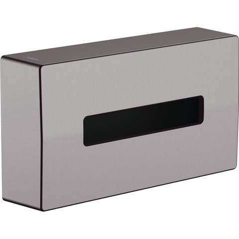 Hansgrohe Addstoris Tissuebox - voor makeup doekjes - geborsteld zwart chroom (antraciet) SW651282