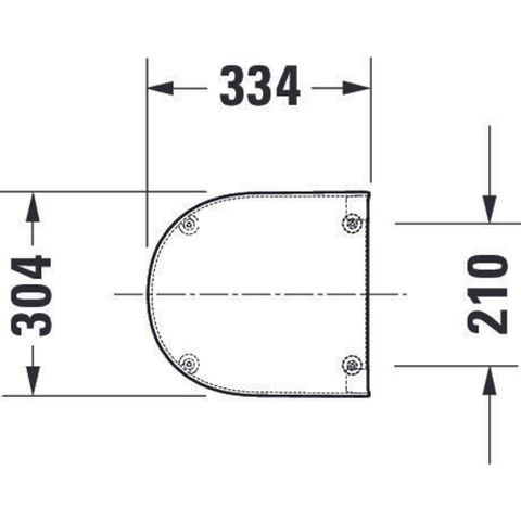 Duravit Me by starck Starck Me deksel - voor urinoir - softclose - mat wit SW297311