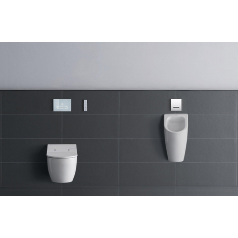 Duravit ME by Starck wandcloset diepspoel spoelrandloos met Hygieneglaze v. SensoWash closetzitting 37x57cm met verdekte bevestiging wit SW84185