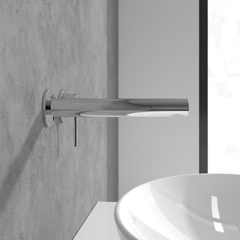 Villeroy & Boch Loop & Friends wastafeluitloop set - wandmontage - hoogglans chroom SW974316