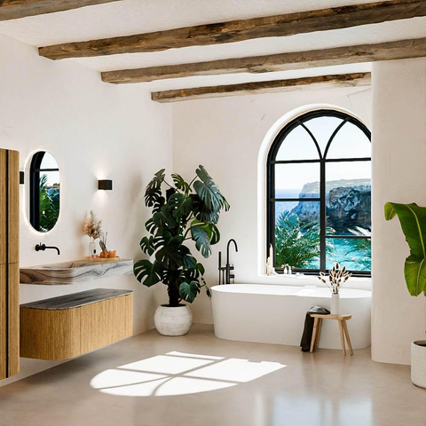 MONDIAZ THOR-DLUX Meuble de salle de bains 120cm arrondi gauche + droite couleur Oak avec 1 tiroir et 2 portes. Vasque suspendue CLOUD Gauche sans trou de robinet couleur Sombra. SW1463659