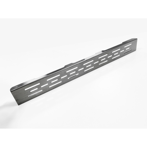 Fortifura Galeria douchegoot - 160cm - met rooster - met vloerflens - PVD - geborsteld gunmetal (antraciet) SW767444