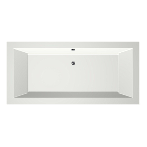 Xenz Society Baignoire duo - 190x90x53 - bonde centrale - acrylique - blanc mat SW103312