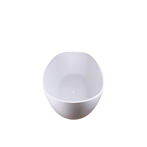 FugaFlow Eccelente Calma Baignoire Autoportante - 160x80 cm - solid surface - blanc mat SW1587829