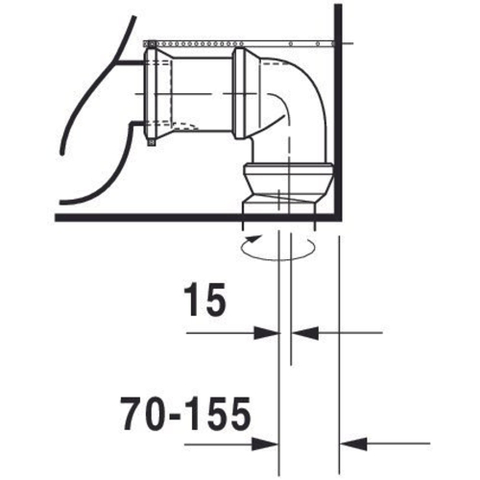 Duravit Starck 3 Duobloccloset - back-to-wall - voor varioset - diepspoel - glans wit 0314242