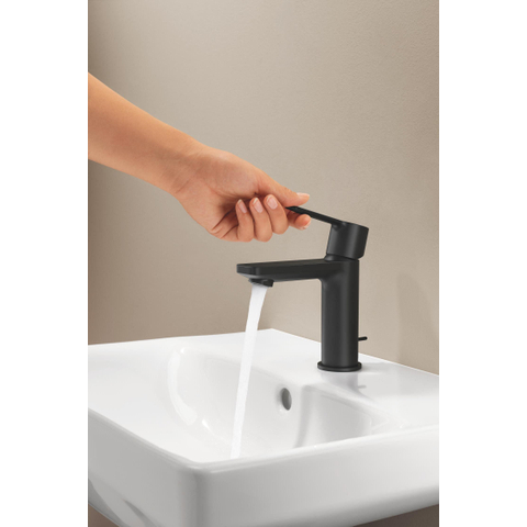 GROHE Lineare New wastafelkraan - xs-size - met waste - mat zwart SW1477573
