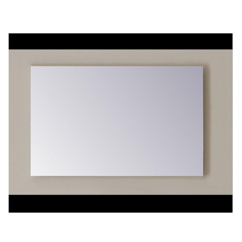 Sanicare Q-mirrors spiegel – rechthoek – 120x60 cm – zonder verlichting – Aluminium (Zilver) SW279021