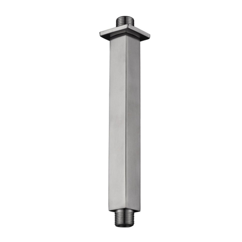 Wiesbaden 304 bras de douche - 20cm - plafond - carré - inox brossé SW62412