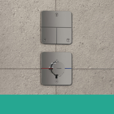 Hansgrohe Showerselect comfort q Thermsotaat - inbouw - 1 functie - extra uitgang - hoogglans chroom SW918101