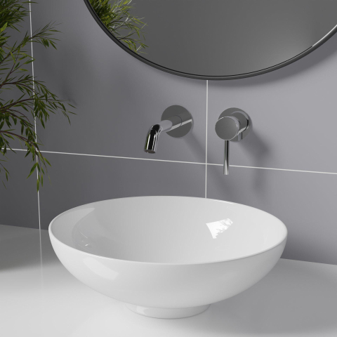 Fortifura Calvi Wastafelkraan - inbouw - met inbouwdeel - hoogglans chroom SW377814