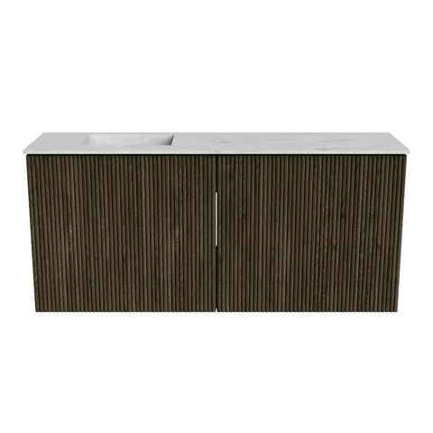 Mondiaz JOYA-DLUX 90cm toiletmeubel - kleur Shadow - Wastafel FAYE positie Links Zonder kraangat kleur Opalo. SW1422930