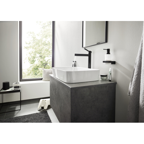 Hansgrohe AddStoris Q handdoekhaak dubbel - mat zwart SW651196