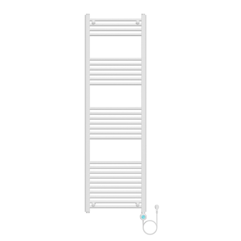 Belrad Elektrische Handdoekradiator - 160x50cm - 900W - aansluiting rechts - WiFi - glans wit SW1580317