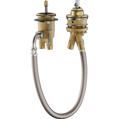 Hansgrohe Inbouwdeel - voor 2-gats badrandmengkraan - zilver SW99721