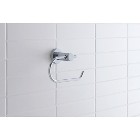 Duravit D-code Closetrolhouder - zonder klep - hoogglans chroom GA49435